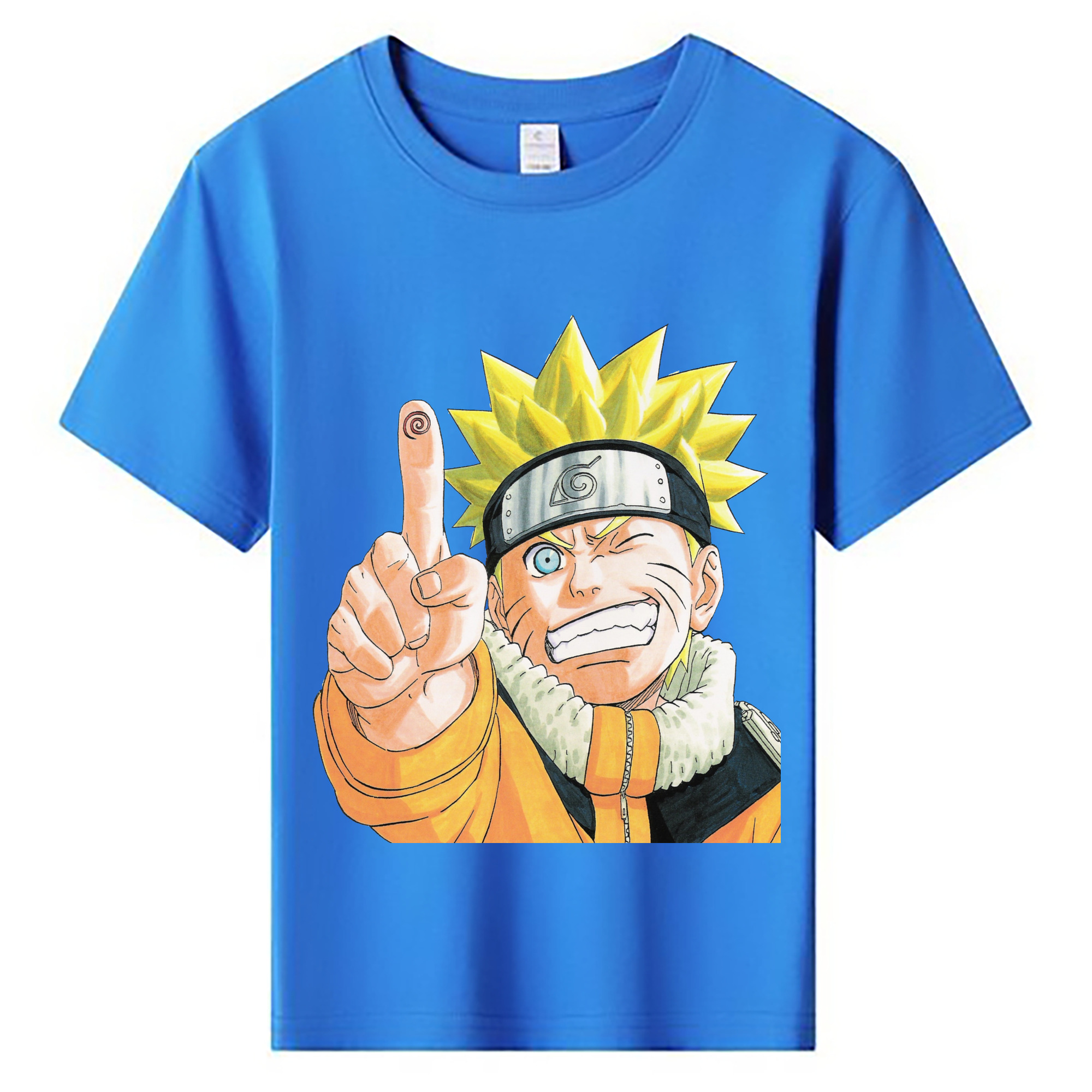 （画像用） NARUTO -ナルト- うずまき ナルト Uzumaki Naruto 綿100％キッズTシャツ（フロントプリント）
